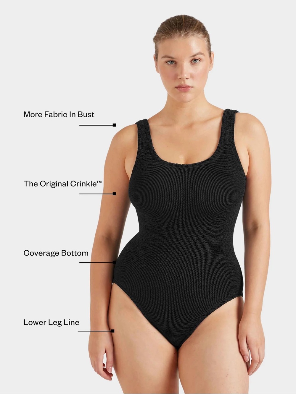 Hunza G Coverage Square Neck Swim
Black - Picture 7 of 9
